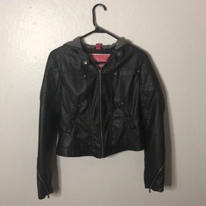 Bernardo Black Leather Jacket